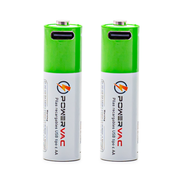 Pilas Recargables AA USB-C 2unidades